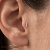 Bar of Gold - 18K Gold Threadless/Threaded End - piercing-zone.com