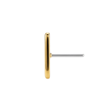 Bar of Gold - 18K Gold Threadless/Threaded End - piercing-zone.com