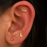 Barb - Ara – 14K Gold Threadless End - piercing - zone.com