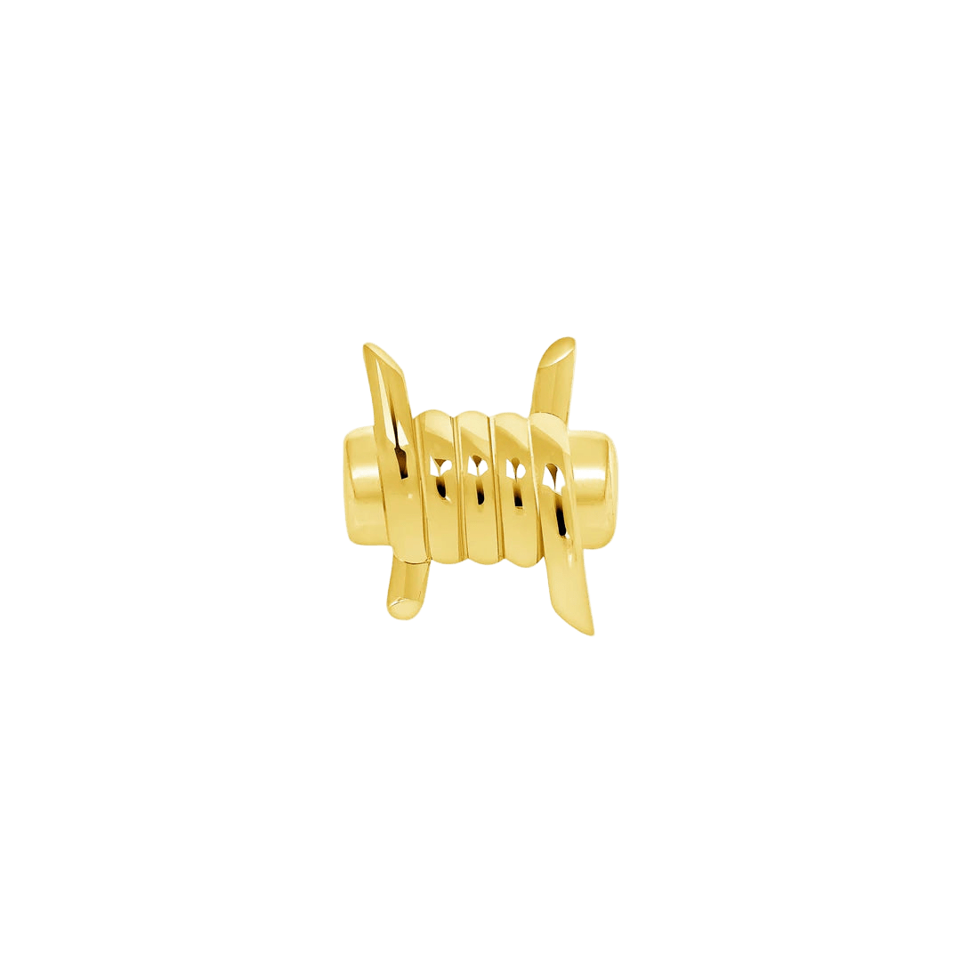 Barbed Wire – 14K Gold Threadless & Threaded End - piercing - zone.com