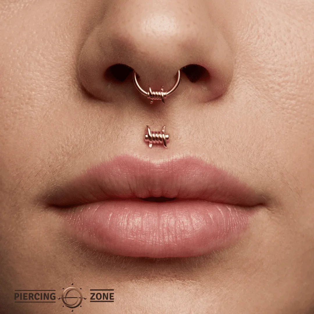 Barbed Wire – 14K Gold Threadless/Threaded End - piercing - zone.com