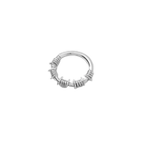 Barbed Wire Continuous Ring - 14K Gold Seamless Ring - piercing - zone.com