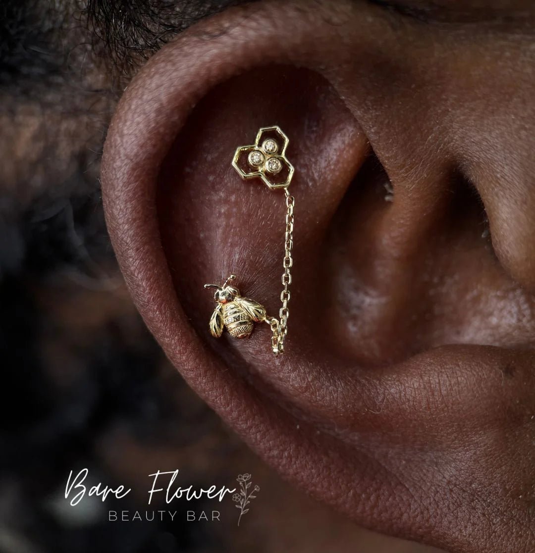 Oh Honey Chains – 14K Gold Threadless End