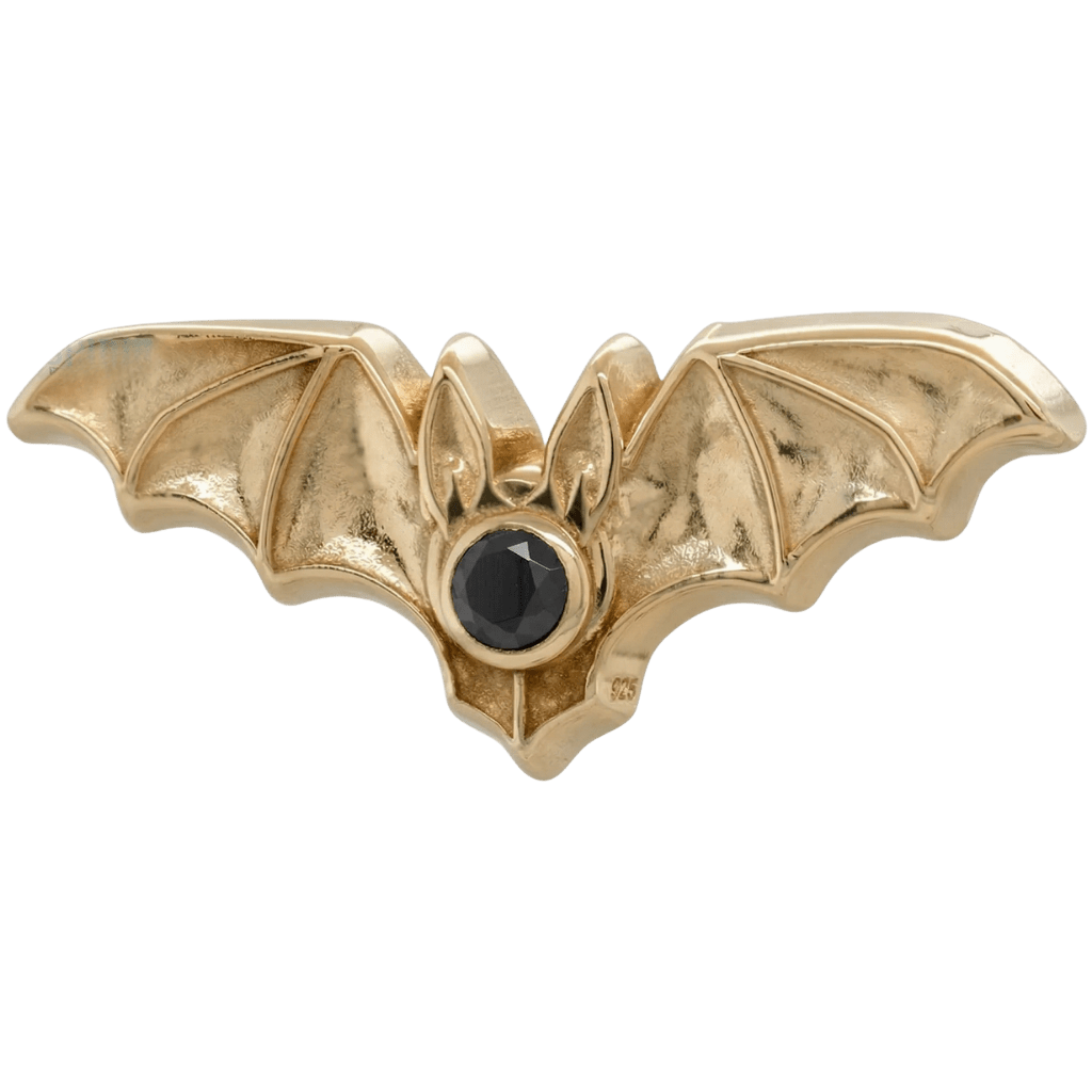 Bat – 14K Gold Threadless/Threaded End - piercing - zone.com