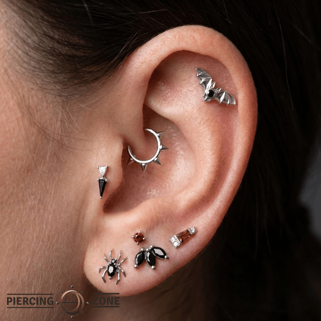 Bat – 14K Gold Threadless/Threaded End - piercing - zone.com