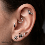 Bat – 14K Gold Threadless/Threaded End - piercing - zone.com