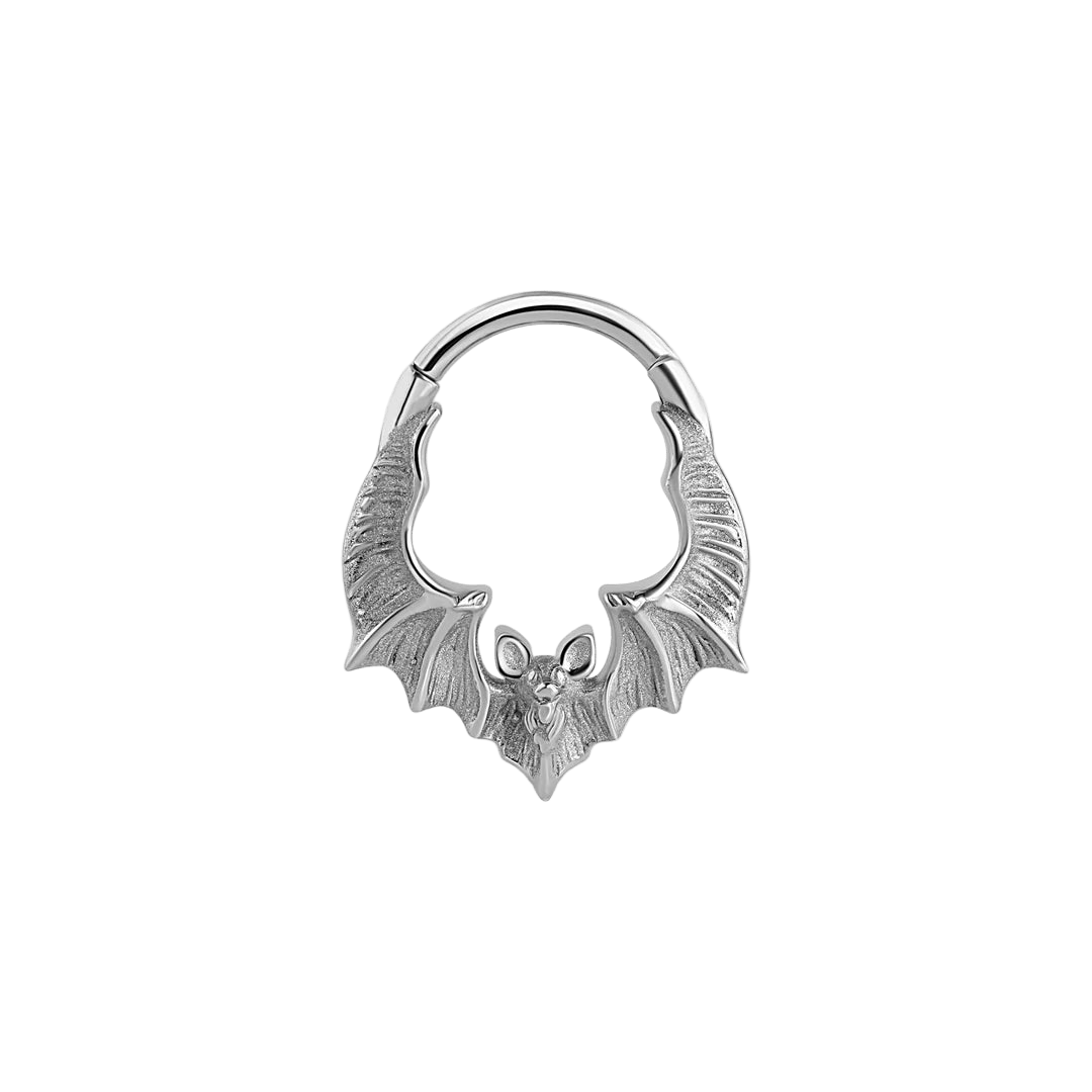 Bat Clicker – 14K Gold Halloween Ring - piercing - zone.com