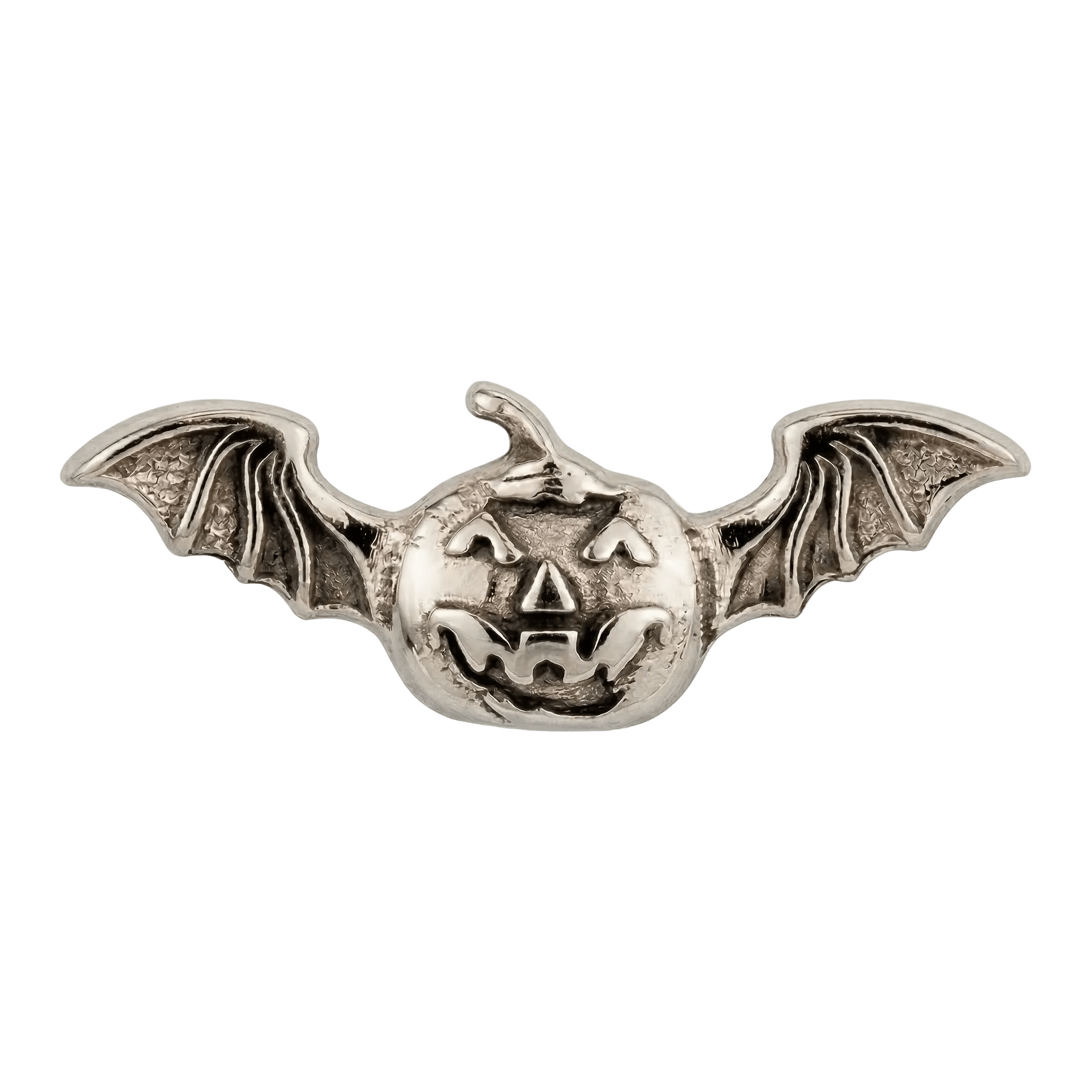 Bat Pumpkin – 14K Gold Threadless/Threaded End - piercing - zone.com
