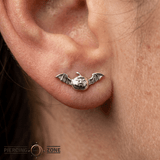 Bat Pumpkin – 14K Gold Threadless/Threaded End - piercing - zone.com