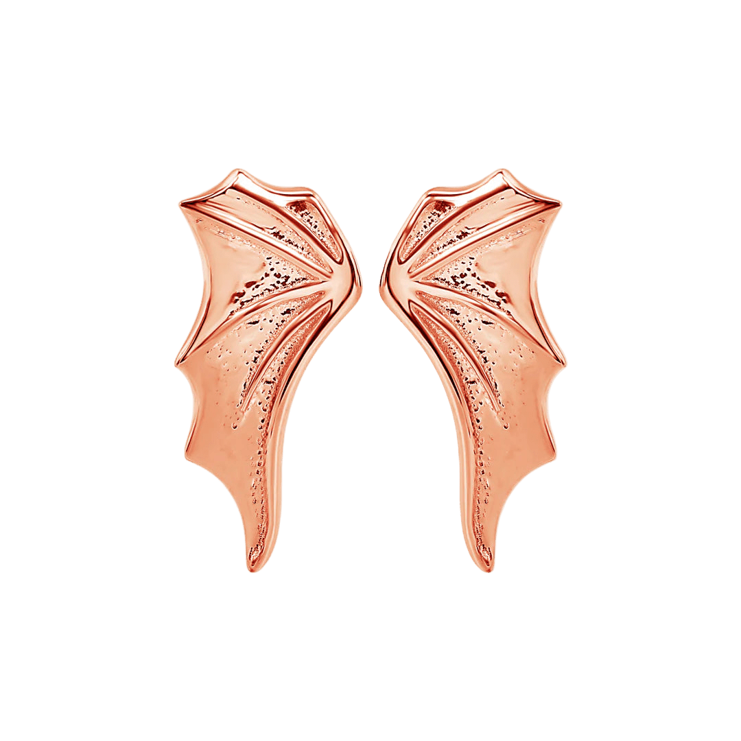 Bat Wing – 14K Gold Threadless & Threaded End - piercing - zone.com