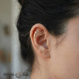 Bat Wing – 14K Gold Threadless/Threaded End - piercing - zone.com