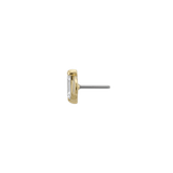 Batguette - 18K Gold Gem Threadless/Threaded End - piercing - zone.com