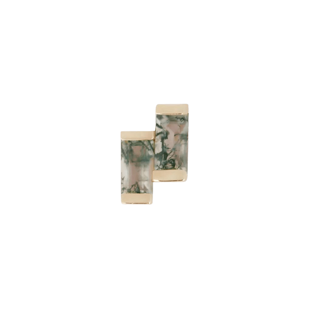 FERVOR - MOSS AGATE - THREADLESS END piercing-zone.com