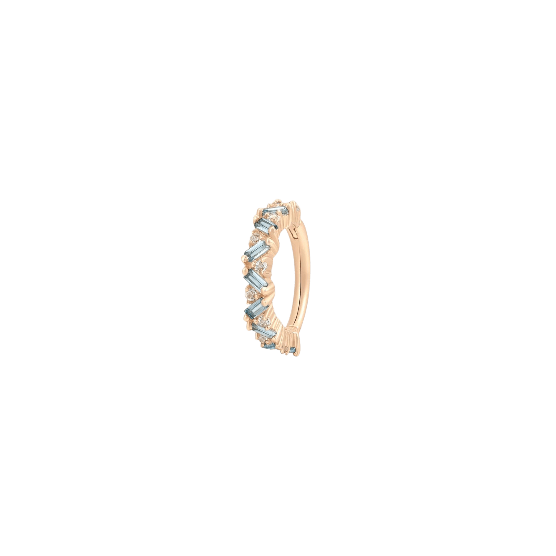 LAGUNA - LONDON BLUE TOPAZ - GOLD CLICKER piercing-zone.com