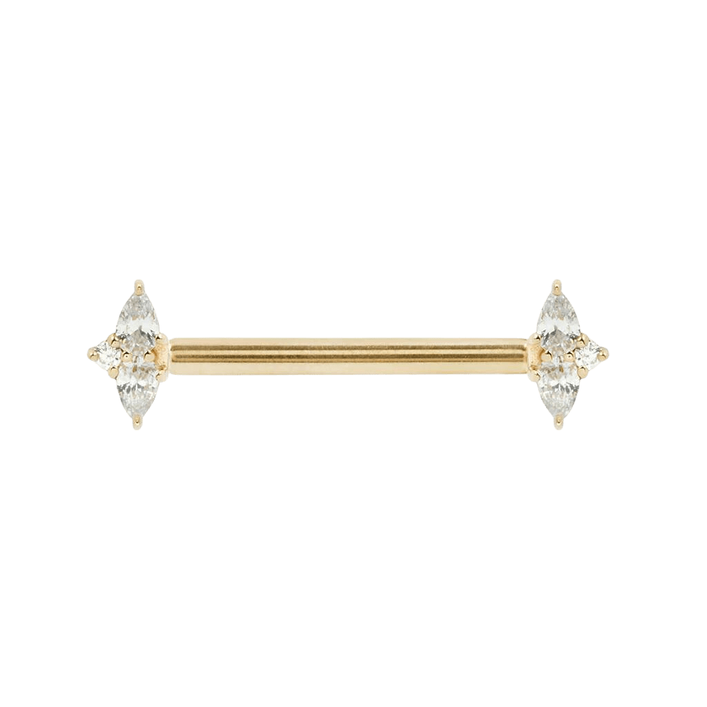 ETHEREAL - CZ - FORWARD FACING - THREADLESS END piercing-zone.com