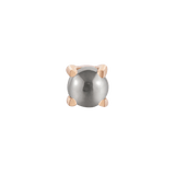 Pyrite Prong Threadless End – 14K Gold Piercing Jewelry
