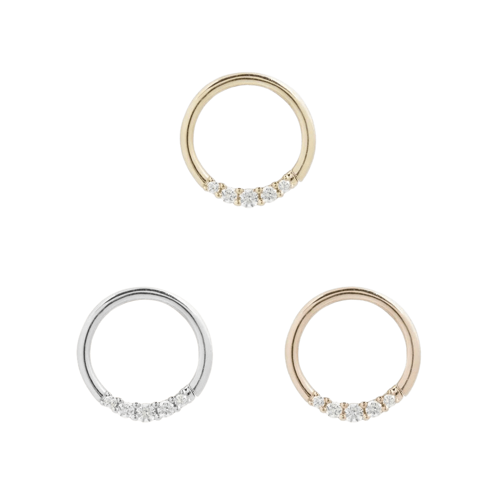 SOPHIA CZ SEAMLESS RING piercing-zone.com