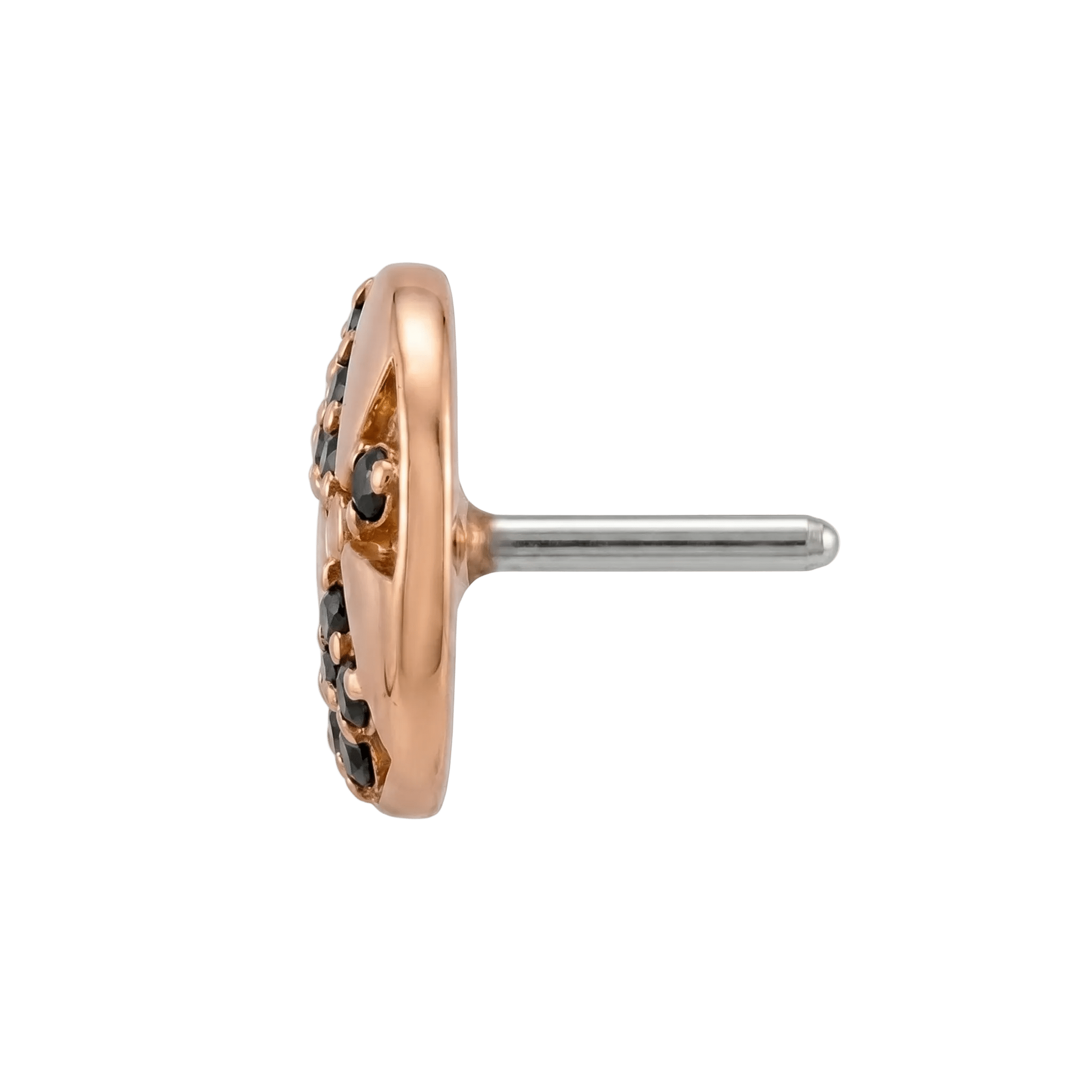 Beach Ball - 14K Gold Multi Stone Threaded End - piercing - zone.com