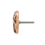 Beach Ball - 14K Gold Multi Stone Threaded End - piercing - zone.com
