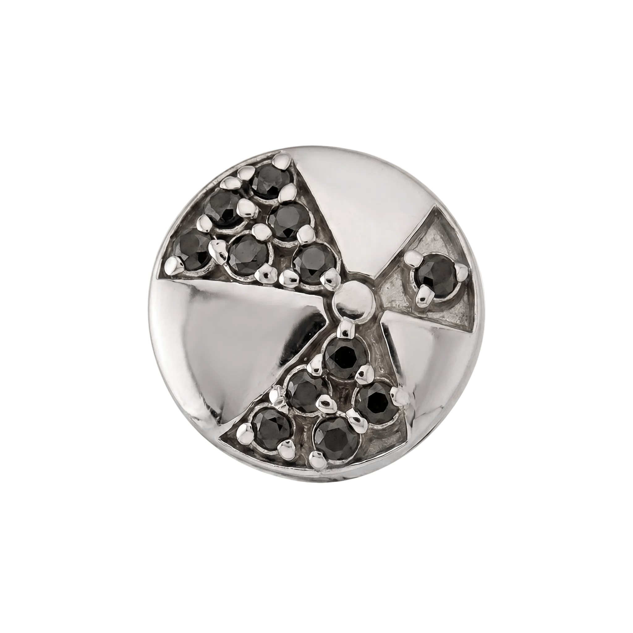 Beach Ball - 14K Gold Multi Stone Threaded End - piercing - zone.com