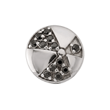 Beach Ball - 14K Gold Multi Stone Threaded End - piercing - zone.com
