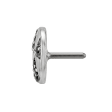Beach Ball - 14K Gold Multi Stone Threaded End - piercing - zone.com