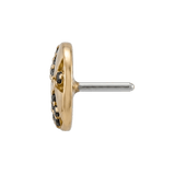 Beach Ball - 14K Gold Multi Stone Threaded End - piercing - zone.com