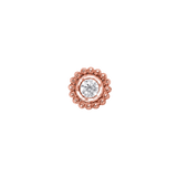 Beaded Bloom – 14K Gold Threadless/Threaded End - piercing-zone.com