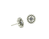 Beaded Circle With Gem – 14K/18K Gold Threadless End - piercing - zone.com