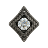 Beaded Diamond - 14K Gold Threadless/Threaded