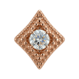 Beaded Diamond - 14K Gold Threadless/Threaded - piercing - zone.com