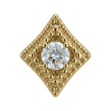 Beaded Diamond - 14K Gold Threadless/Threaded - piercing - zone.com