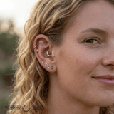 Beaded Dragonfly – 14K Gold Threadless/Threaded End - piercing - zone.com