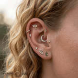 Beaded Dragonfly – 14K Gold Threadless/Threaded End - piercing - zone.com