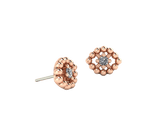 Beaded Oval With Gem – 14K/18K Gold Threadless End - piercing - zone.com