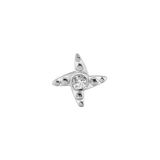 Beaded Shuriken – 14K Gold Threadless/Threaded End - piercing - zone.com