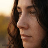 Beaded Square With Gem – 14K/18K Gold Threadless End - piercing - zone.com