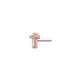 Beam Me Up - 18K Gold Gem Threadless/Threaded End - piercing-zone.com