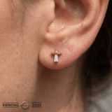 Beam Me Up - 18K Gold Gem Threadless/Threaded End - piercing-zone.com