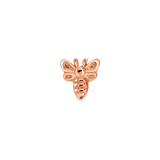 Bee – 14K Gold Threadless & Threaded End - piercing - zone.com