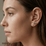 Bee – 14K Gold Threadless/Threaded End - piercing - zone.com