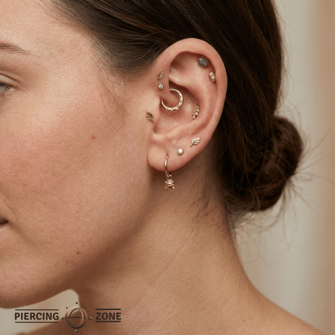 Beetle – 14K & 18K Gold Charm - piercing - zone.com