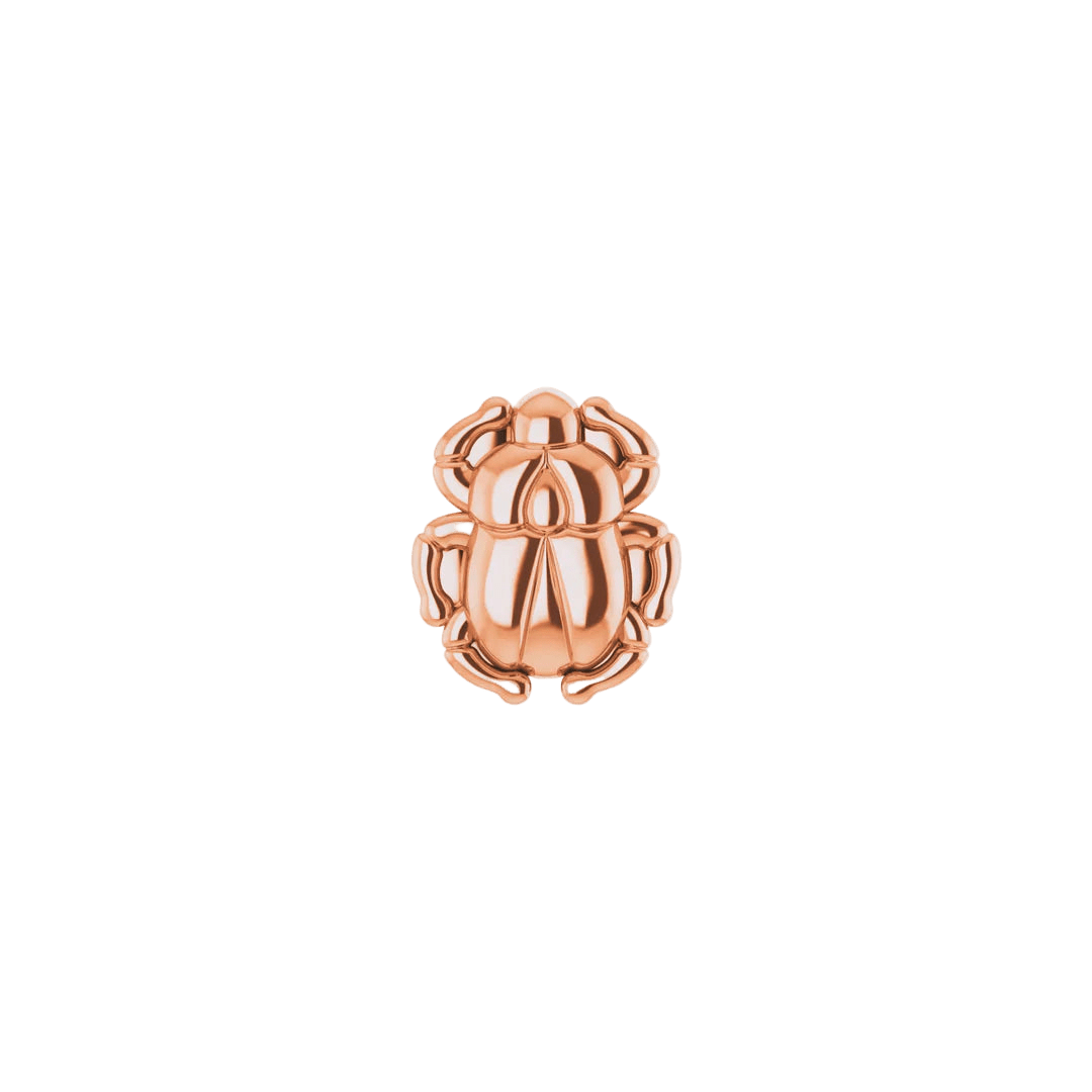 Beetle – 14K Gold Threadless End - piercing - zone.com