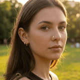 Beetle – 14K Gold Threadless End - piercing - zone.com