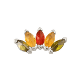 Bella – 14K Gold “Natural Mystic” Threadless End - piercing - zone.com