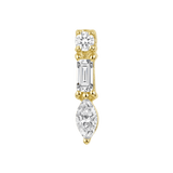 Belle – 14K Gold Threadless/Threaded End - piercing-zone.com