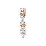 Belle – 14K Gold Threadless/Threaded End - piercing-zone.com