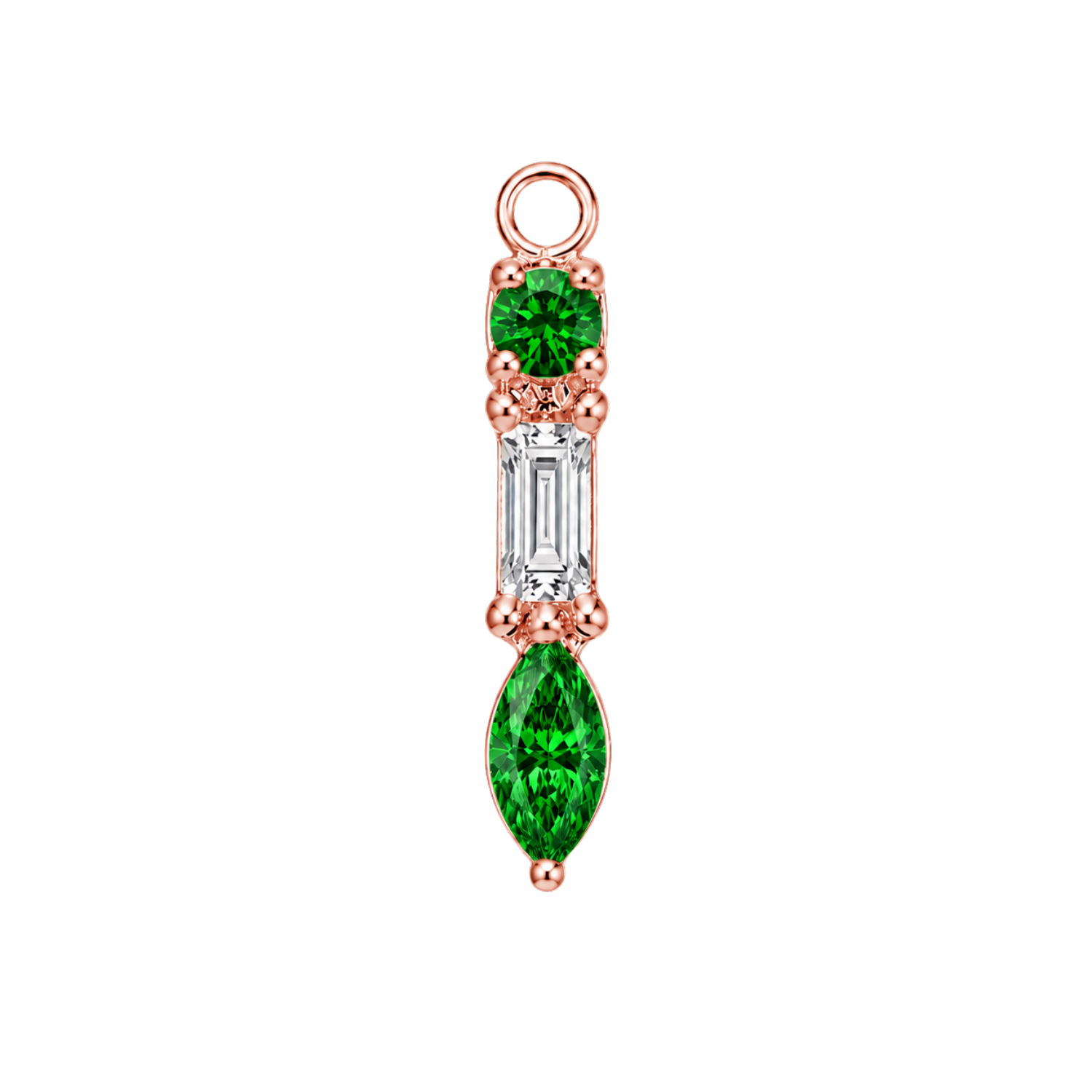 Belle – 14K & 18K Gold Gemstone Charm