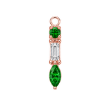 Belle – 14K & 18K Gold Gemstone Charm