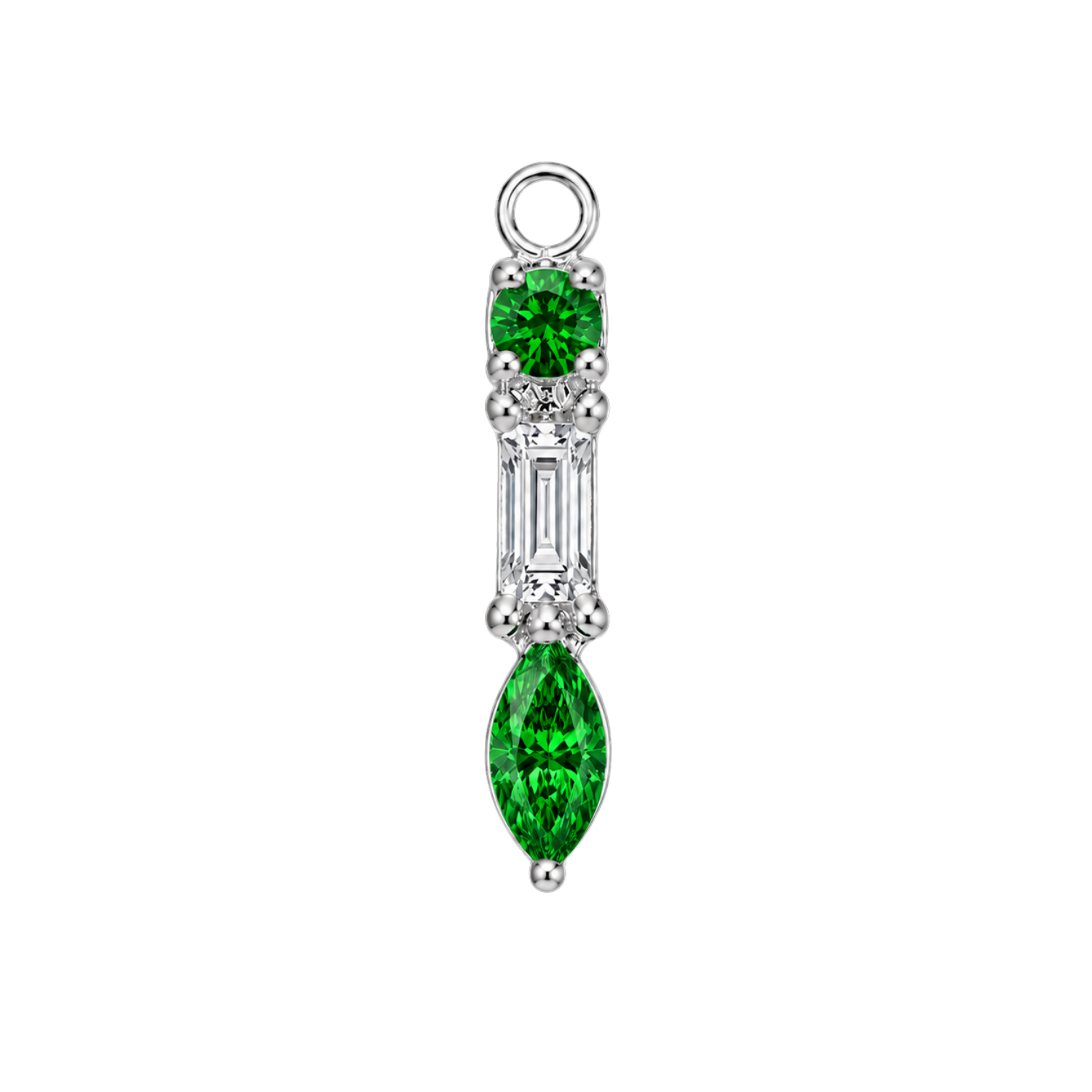 Belle – 14K & 18K Gold Gemstone Charm